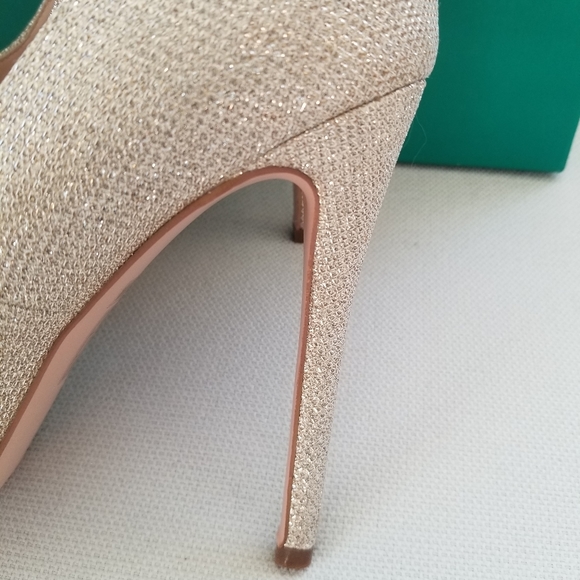 Lauren Lorraine Golden Nude Vanna 2 Platforms NWT - Picture 7 of 13